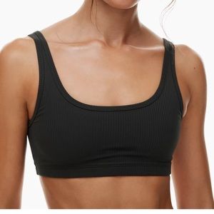 TNACTION Black Ribbed Bra